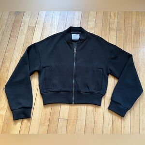 YPB Cropped Bomber Jacket with Zip